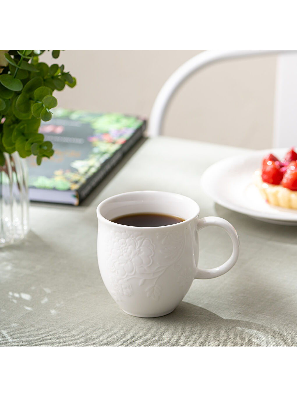 Beyaz Manolya Kupa 350 ml-2