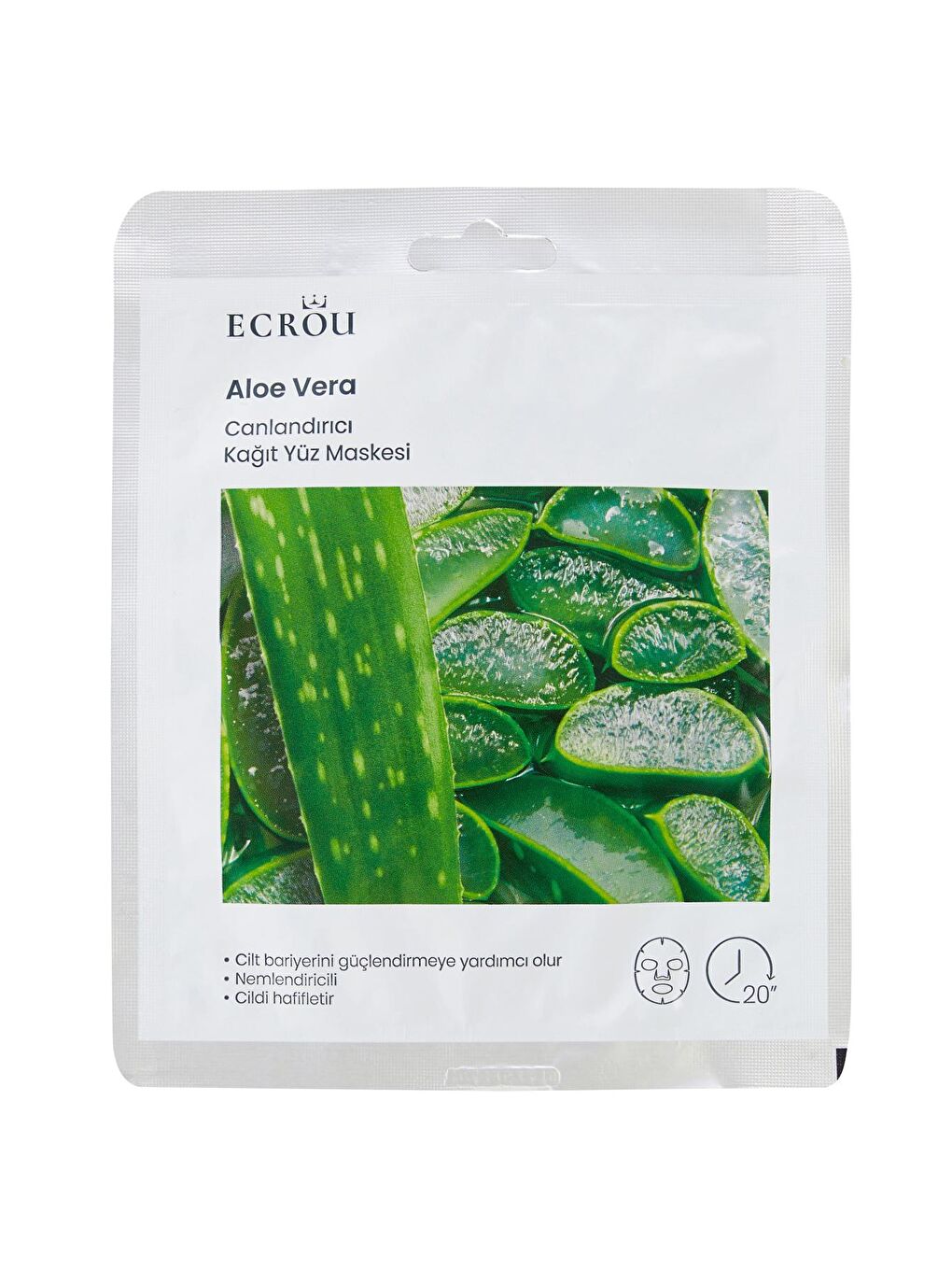 Ecrou Beyaz Aloe Vera Canlandırıcı Yüz Maskesi - 1