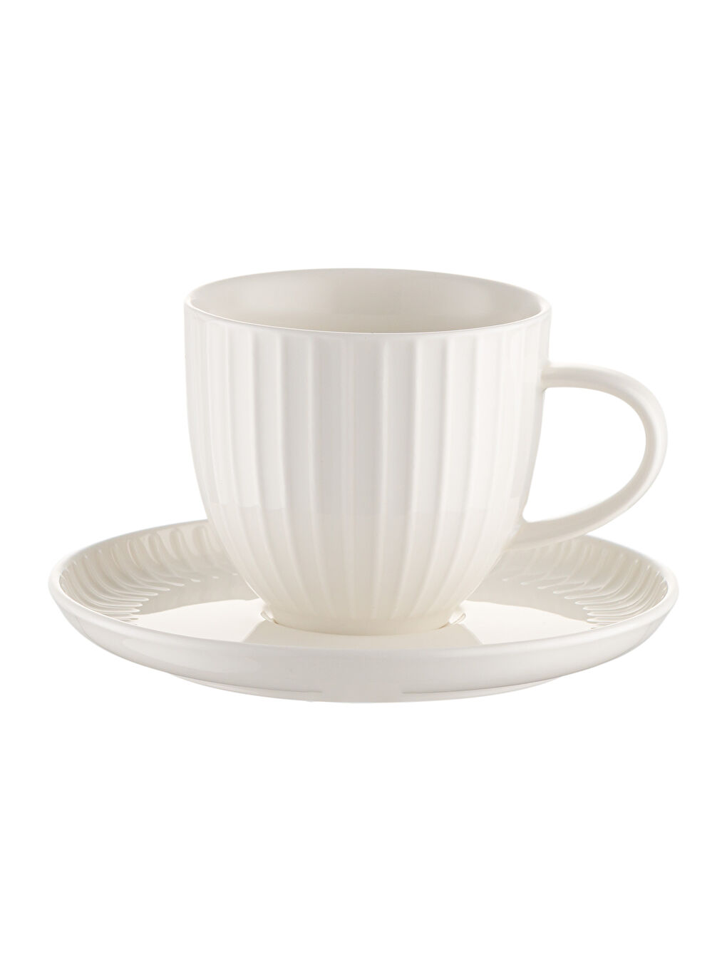 Beyaz Beray 2 Parça Çay Fincan Takımı 230 ml-5