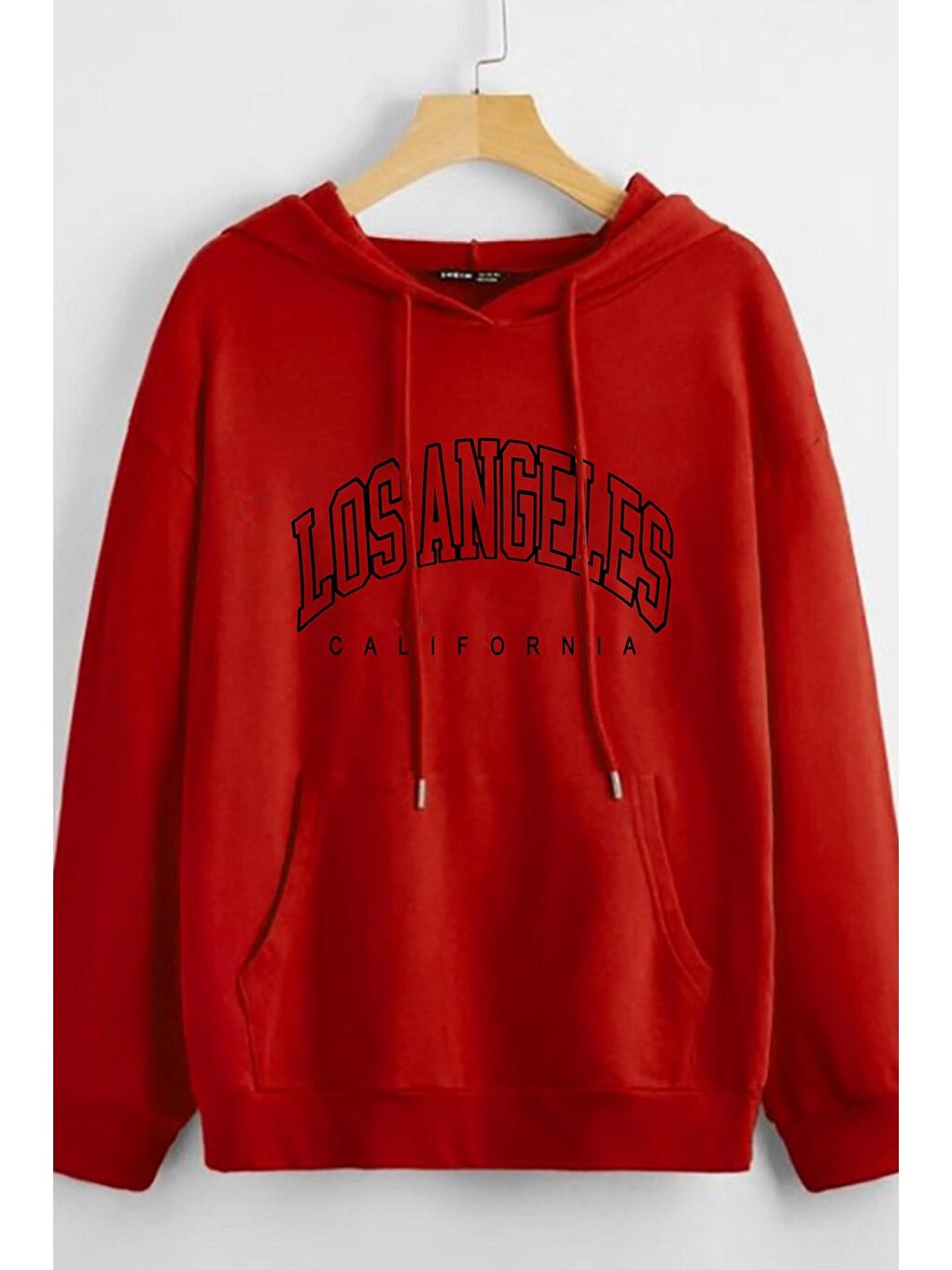 Kapüşonlu Kırmızı Kadın Sweatshirt MG810