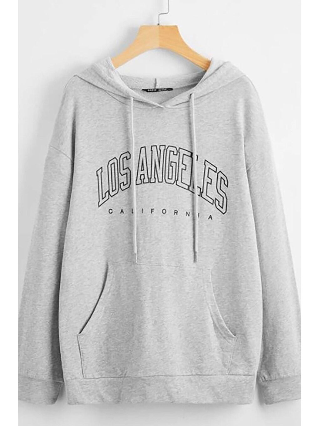 Kapüşonlu Gri Kadın Sweatshirt MG810