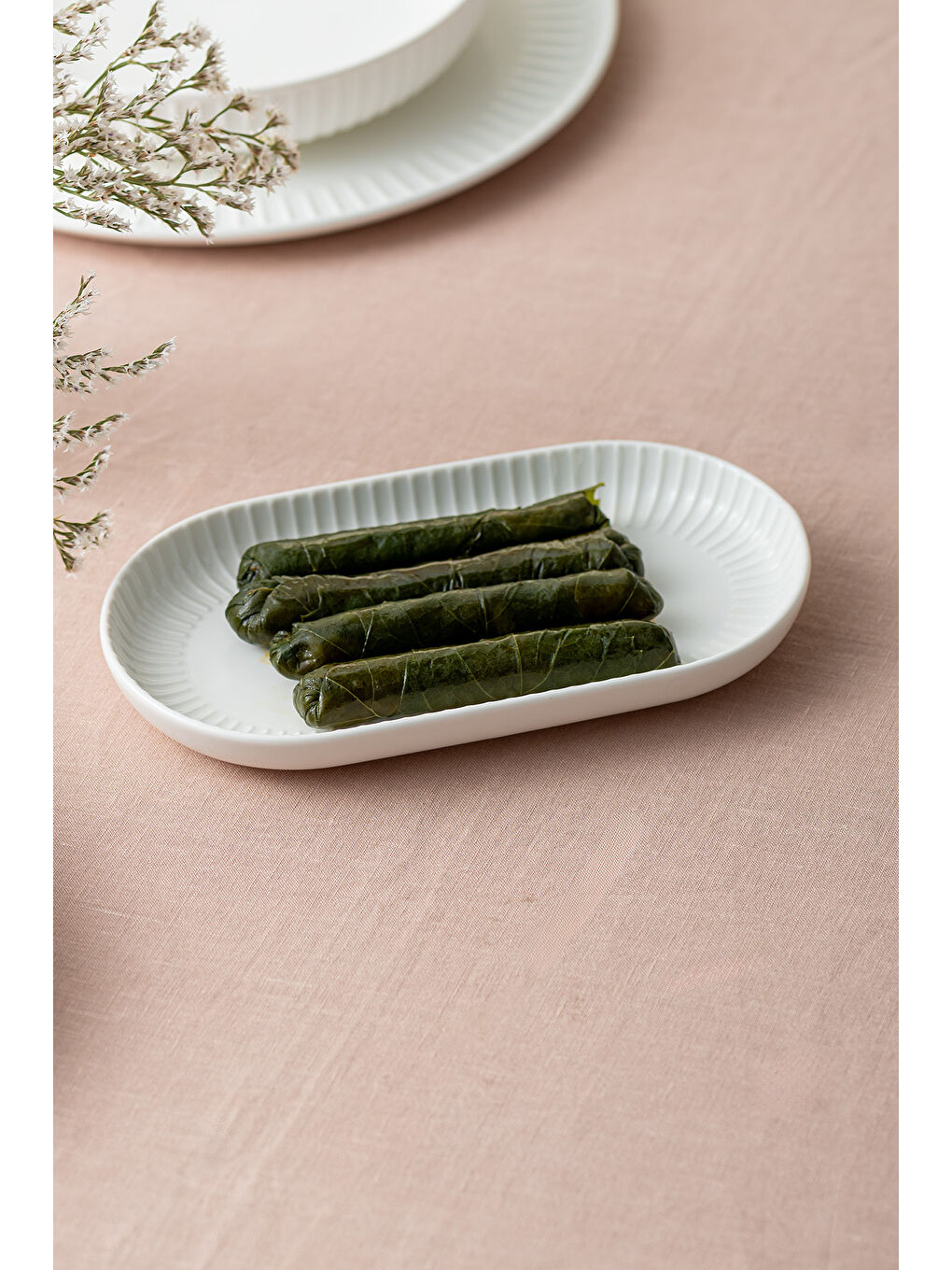 Beyaz Beray Kayık Tabak 20 cm-1