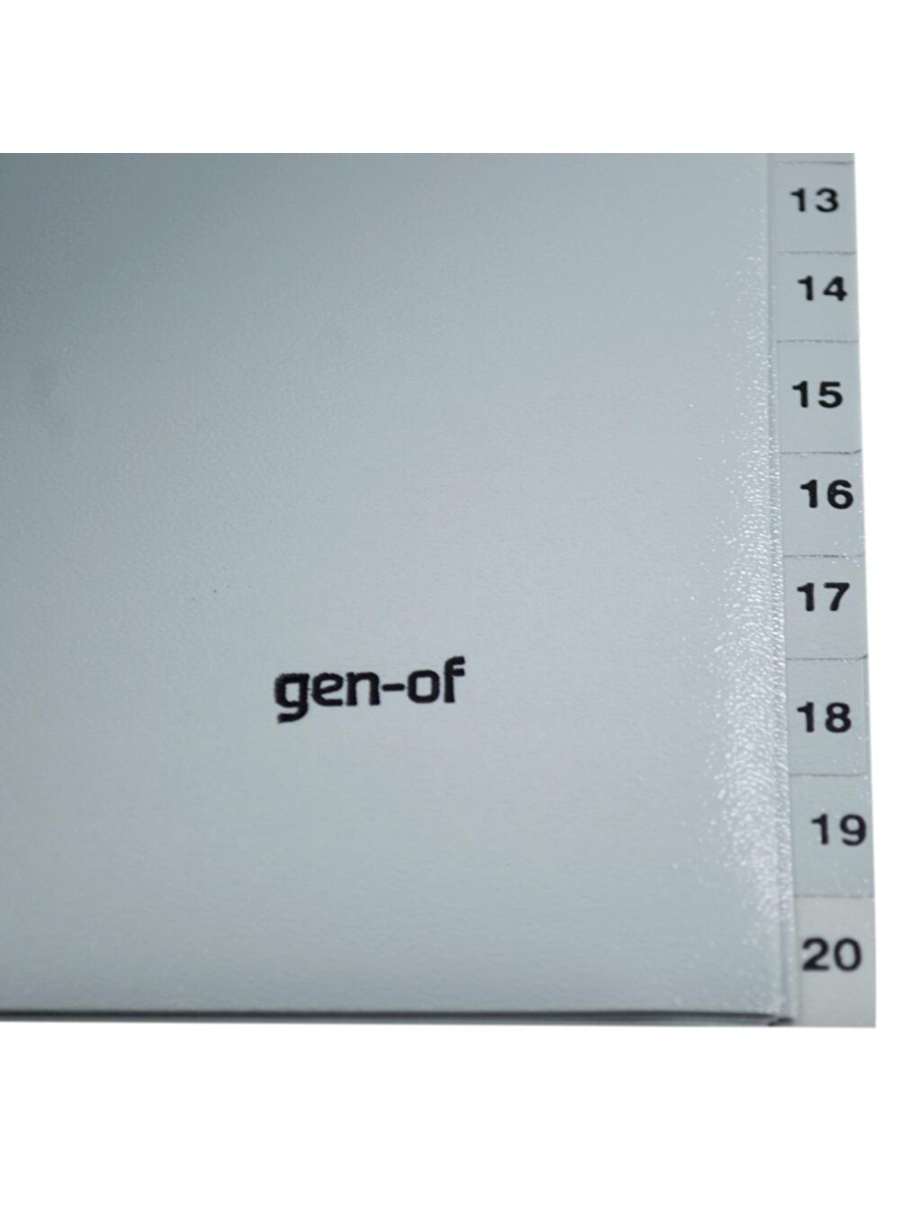 Gen-Of Ayraç Seperatör 1-20 Rakamlı 3 Adet (GEN-1306) - 3