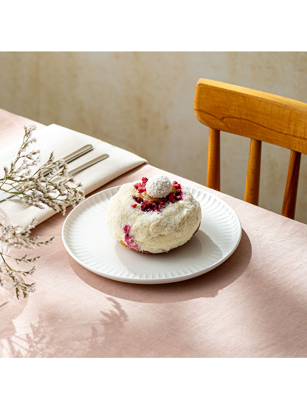 Beyaz Beray Pasta Tabağı 21 cm-2