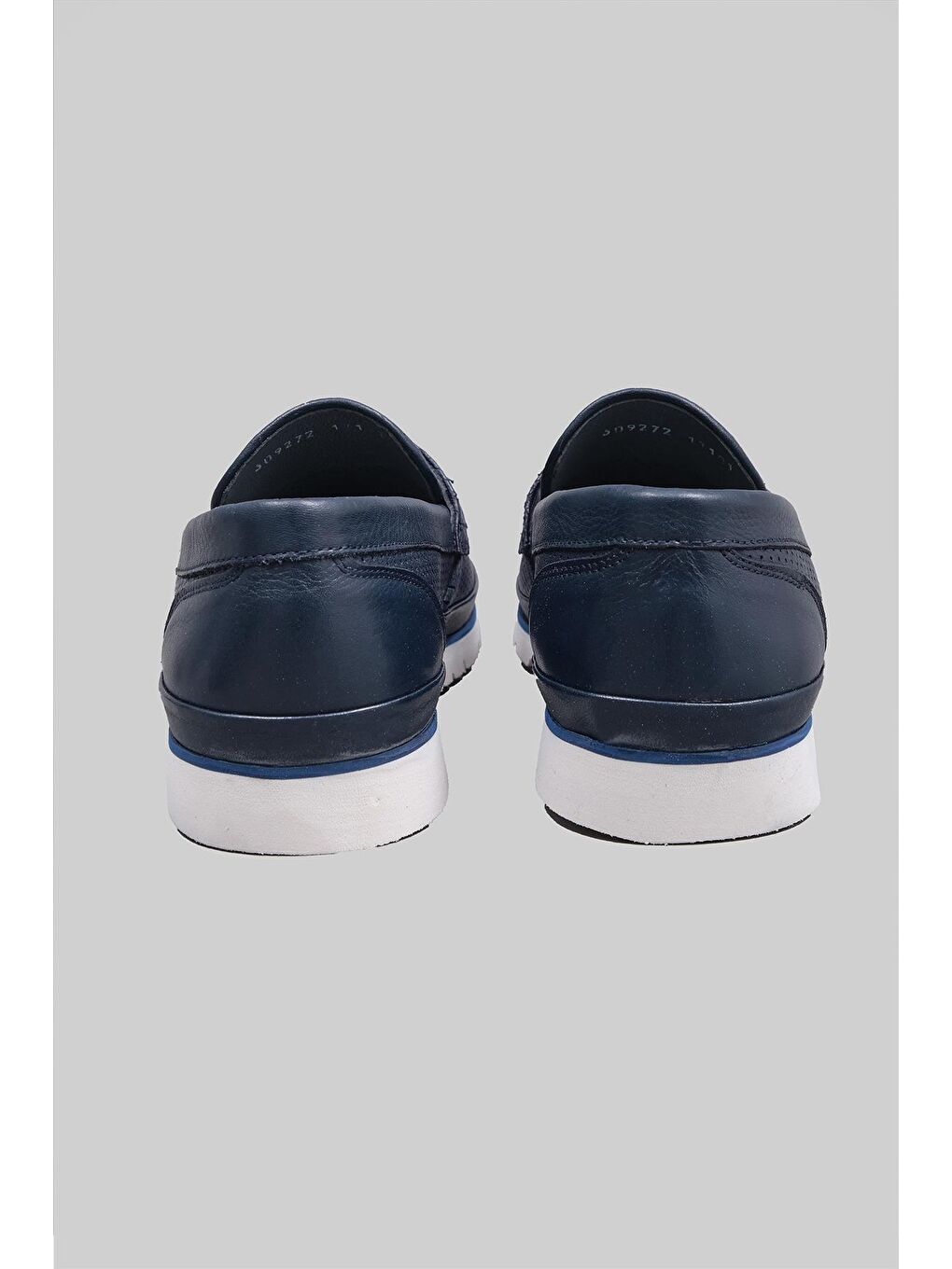 Lacivert Peyton Hakiki Deri Loafer Klasik Ayakkabı Erkek-4