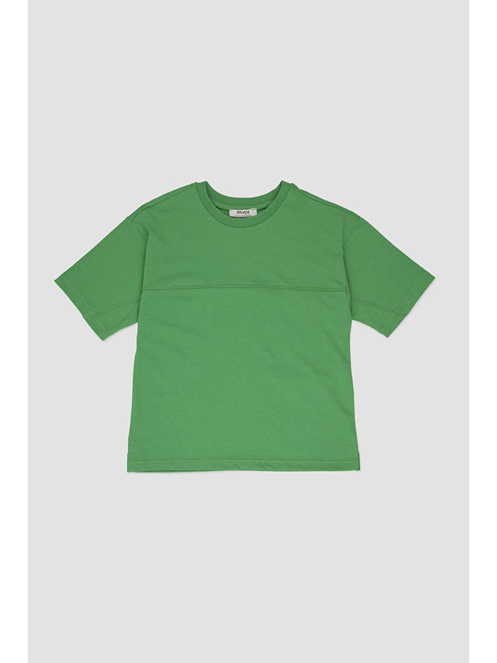 Yeşil Erkek Çocuk Bisiklet Yakalı Tişört-1