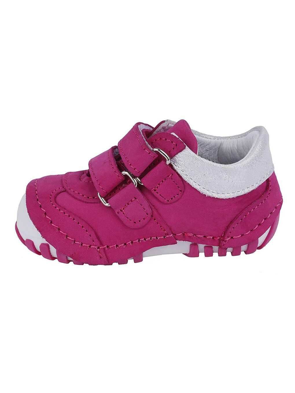 Fuşya %100 Deri Ortopedik Cırtlı Kız Çocuk Ayakkabı Teo 138-4