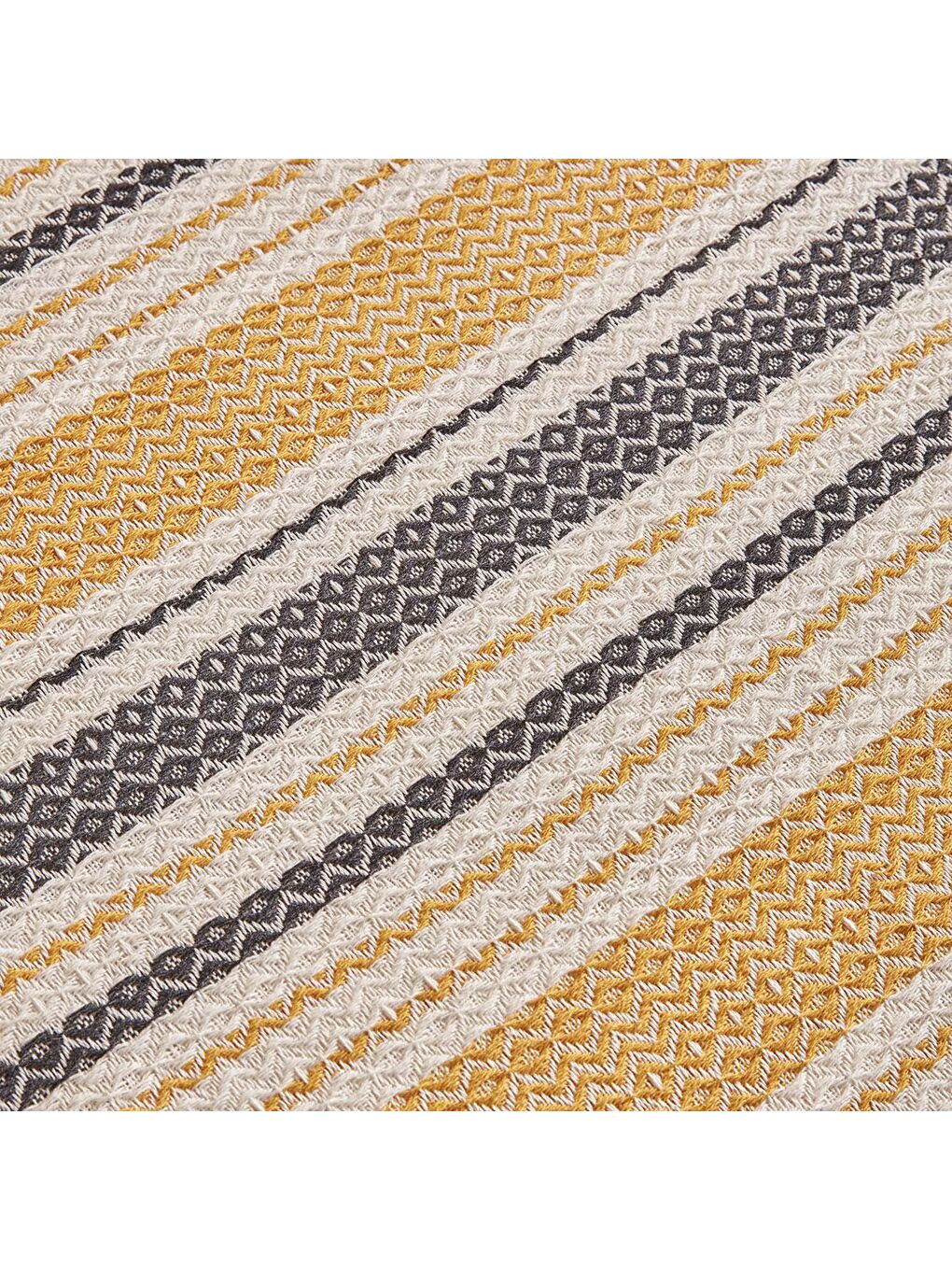 Sarı Linea Tek Kişilik Yatak Örtüsü Hardal-3
