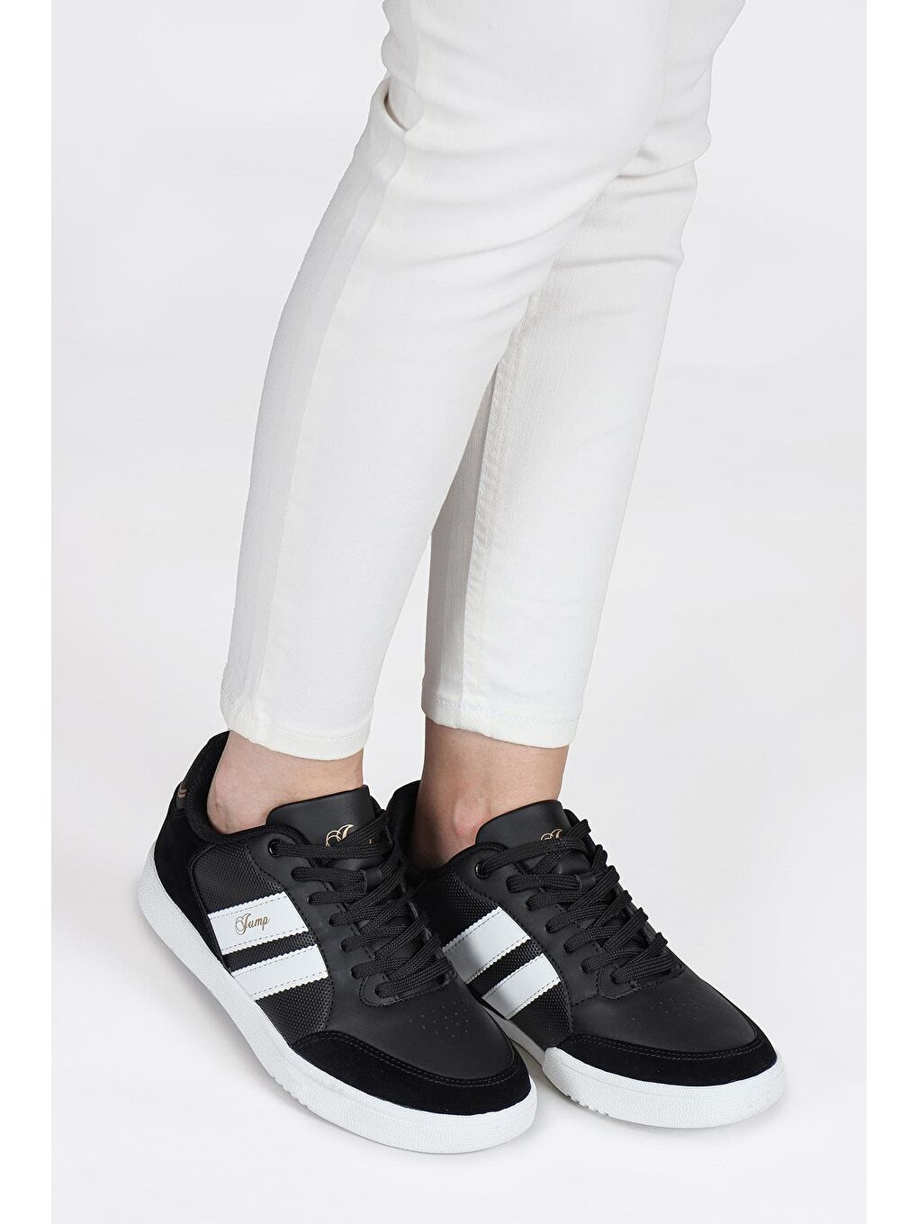 28147 Siyah - Sarı Kadın Sneaker Günlük Spor Ayakkabı-3