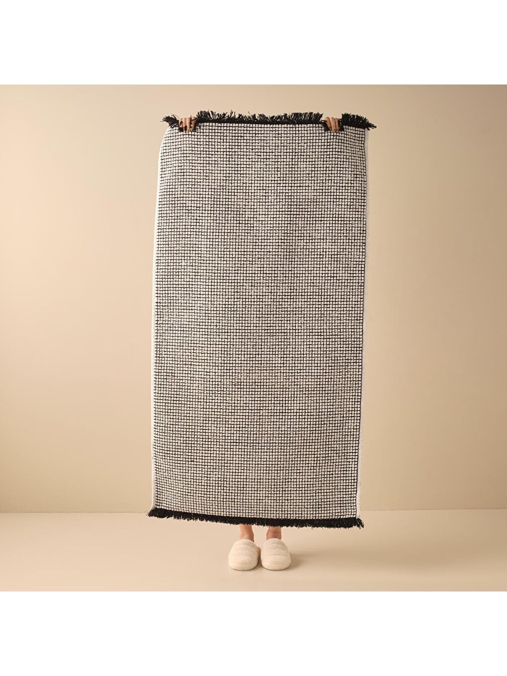 Petite Tile Kilim Beyaz