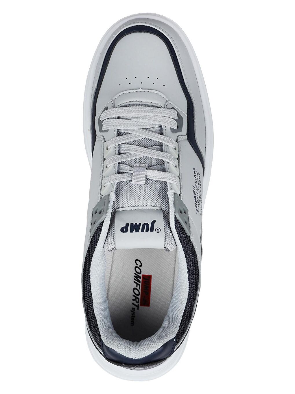 Jump Gri-Mavi Jump 27952 Açık Gri - Royal Mavi Erkek Sneaker Günlük Spor Ayakkabı - 2