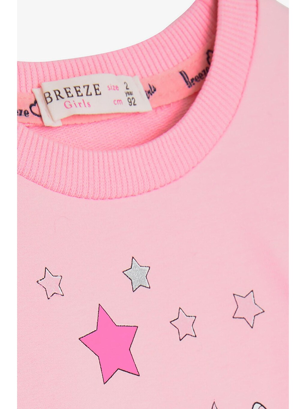 Pembe Kız Bebek Sweatshirt Pudra (2 Yaş)-2