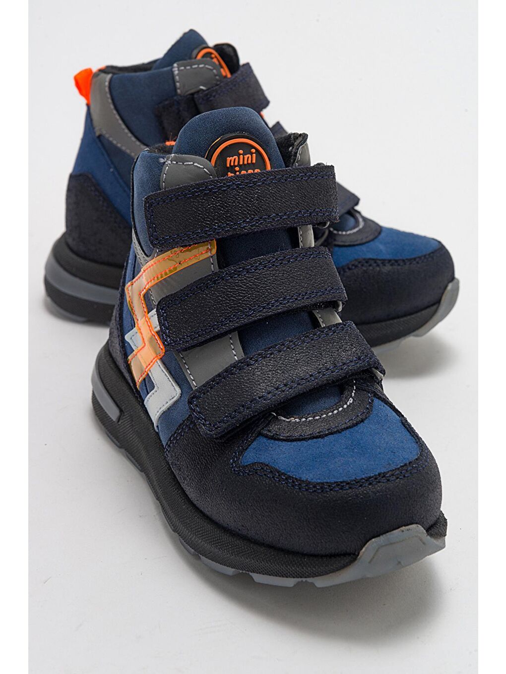 Erkek Çocuk Lacivert Hakiki Deri Anatomik Trekking Bot