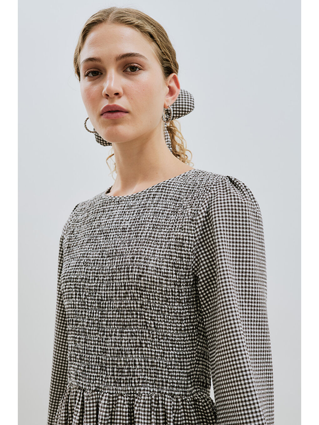 Pötikare Gipeli Elbise Kahverengi-2