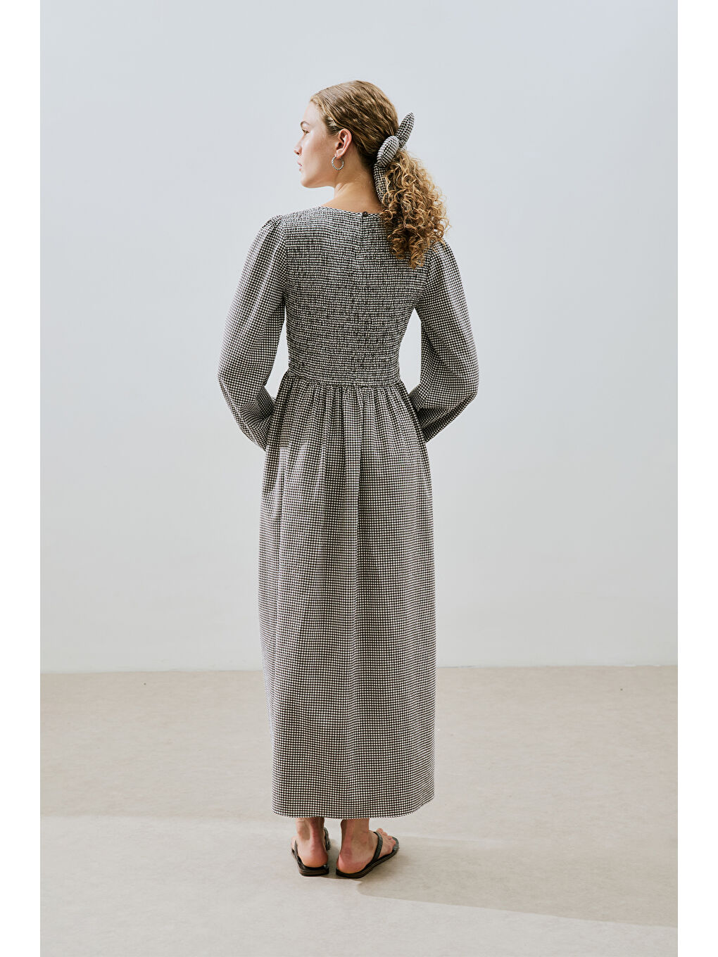 Pötikare Gipeli Elbise Kahverengi-7