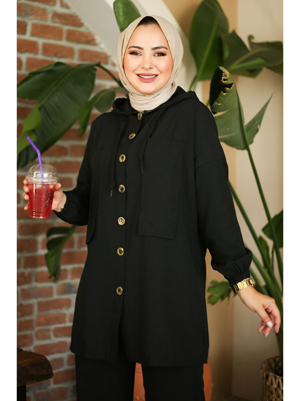 Tunik Pantolon İkİli Takım Siyah - 27290-1