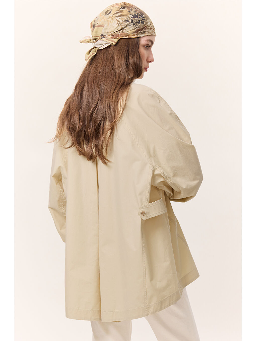 Geniş Kol Detaylı Gömlek Sarı-7