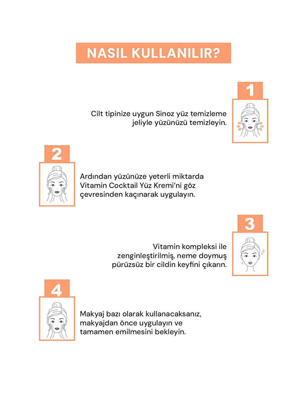 Vitamin Kokteyl-Nemlendirici Besleyici Onarıcı Yüz Kremi (Vitamin C+ B3 +B5 +E) ve Makyaj Bazı 50Ml-3