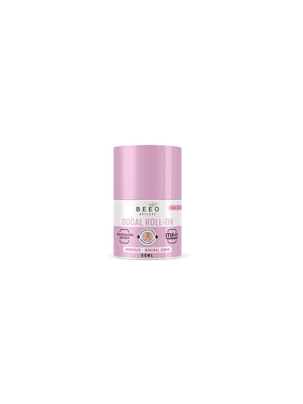 bee'o propolis Pembe Apicare Propolisli Roll-on Deo Kadın 50 ml - 1