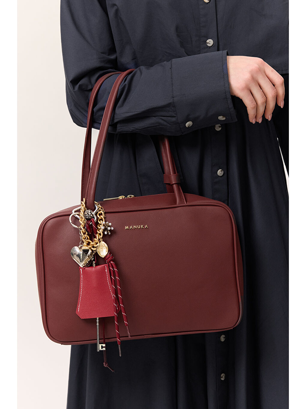 Sımona Tote Çanta Bordo