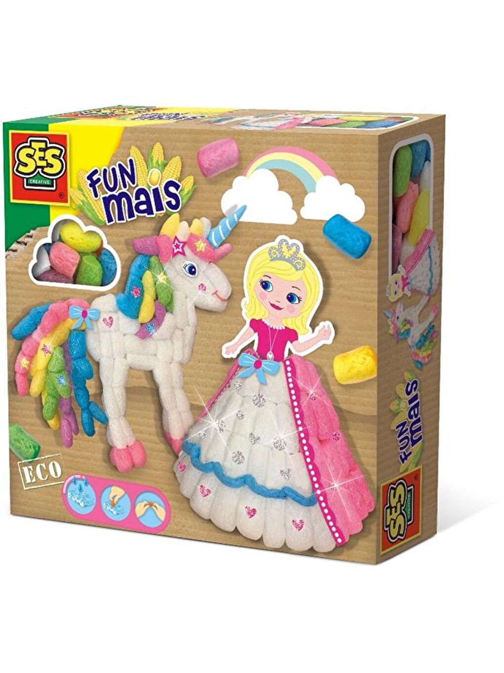 SES Creative Karışık Funmais Mısır Köpükleri - Prenses ve Unicorn