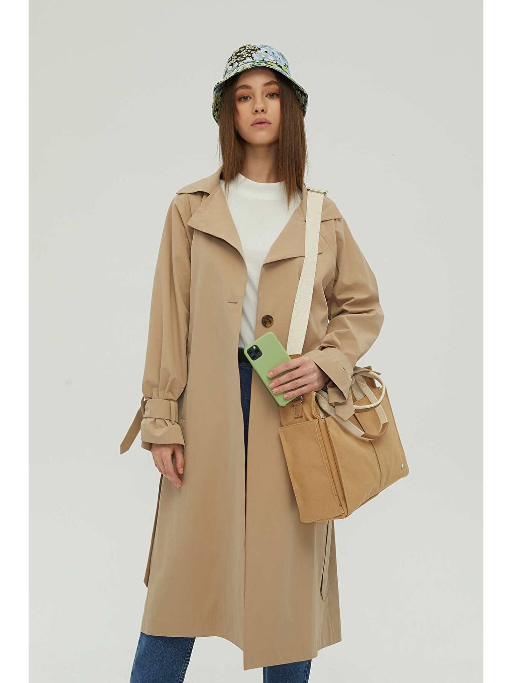 Kahverengi Kanvas Everyday Bag Camel-2