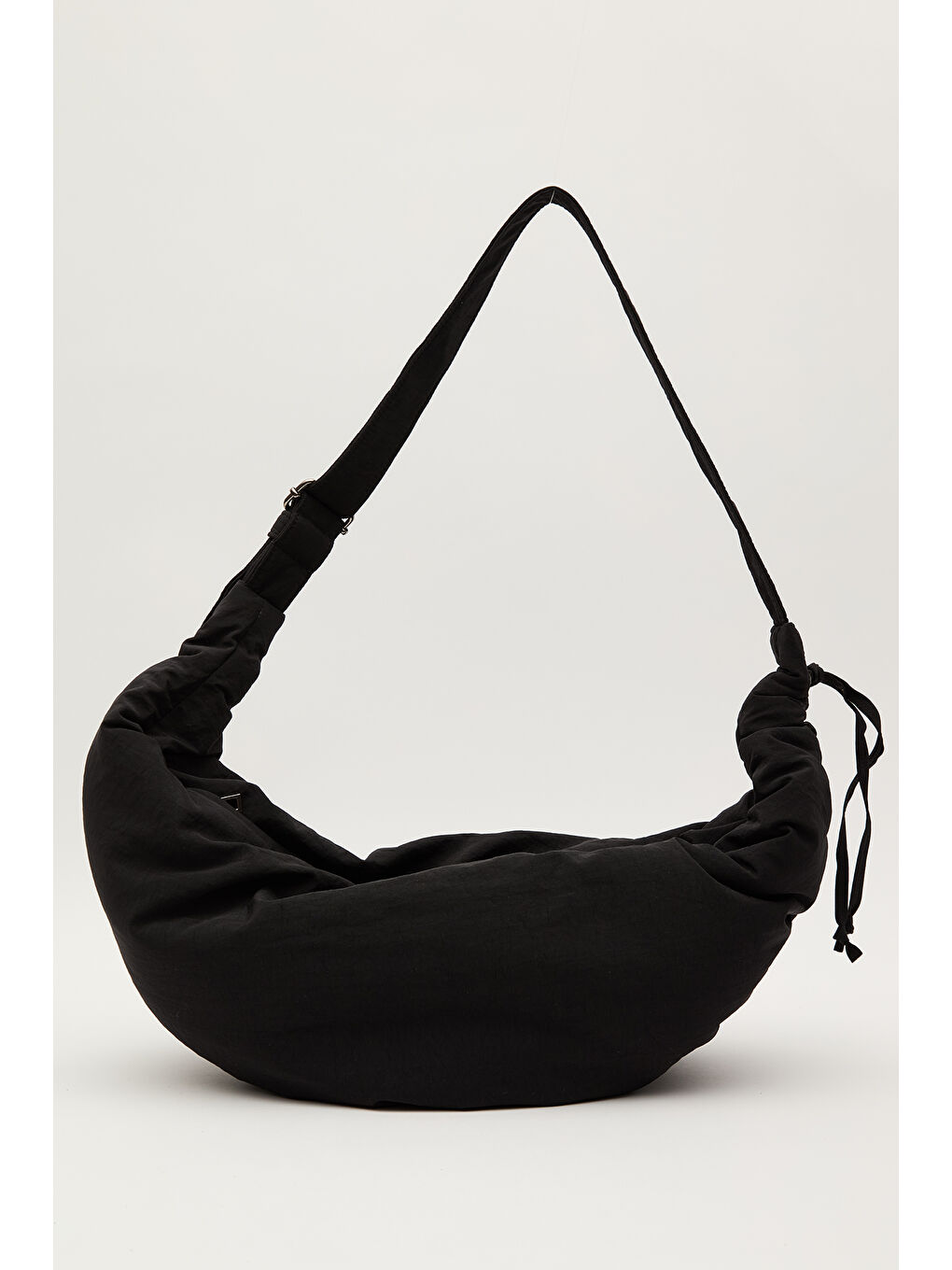 Büzgülü Çapraz Çanta Siyah