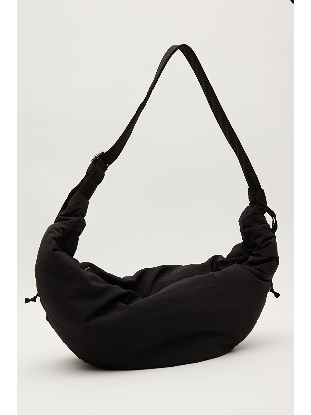 Büzgülü Çapraz Çanta Siyah-1