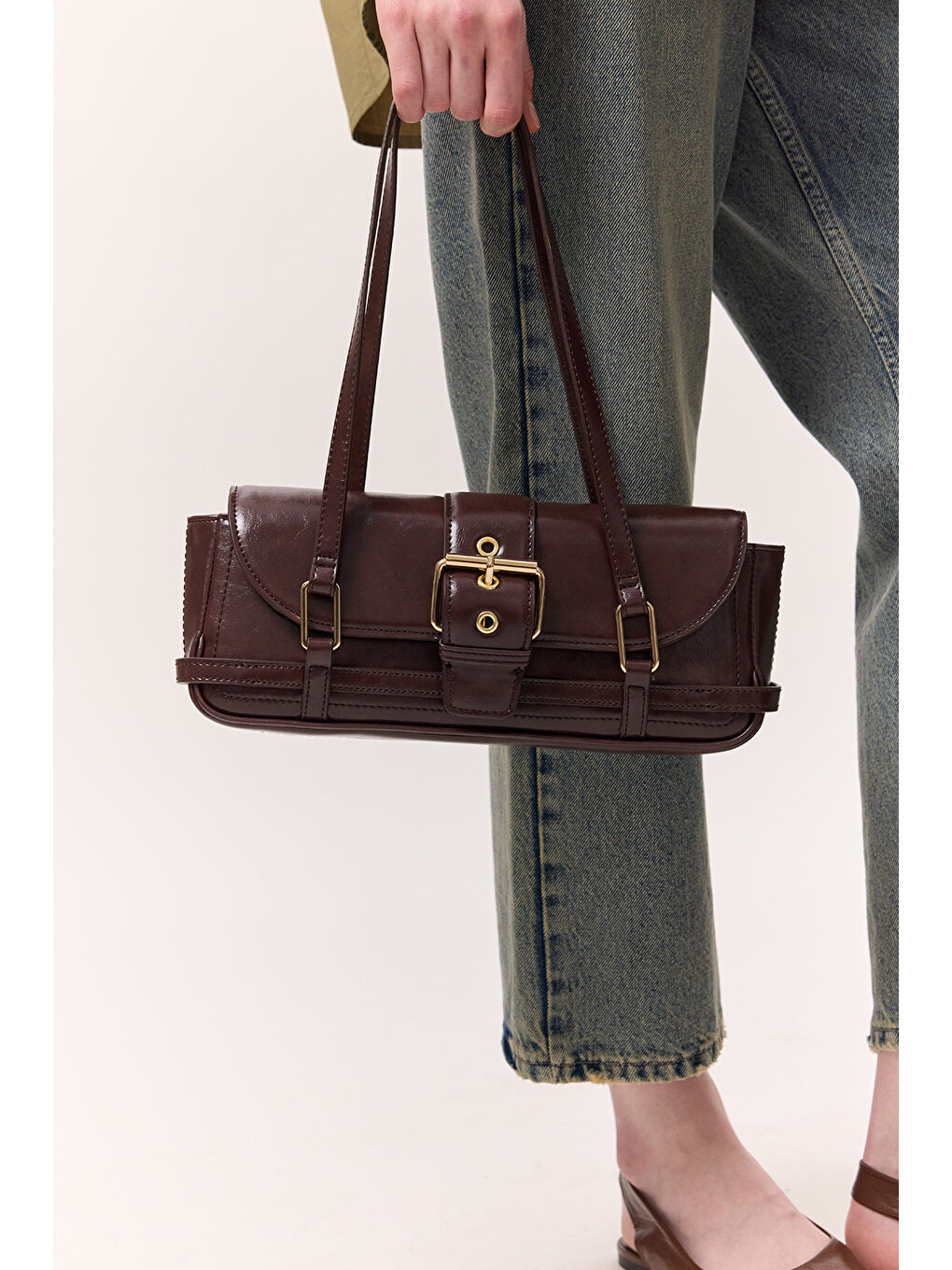 Mıca Baget Çanta Kahverengi