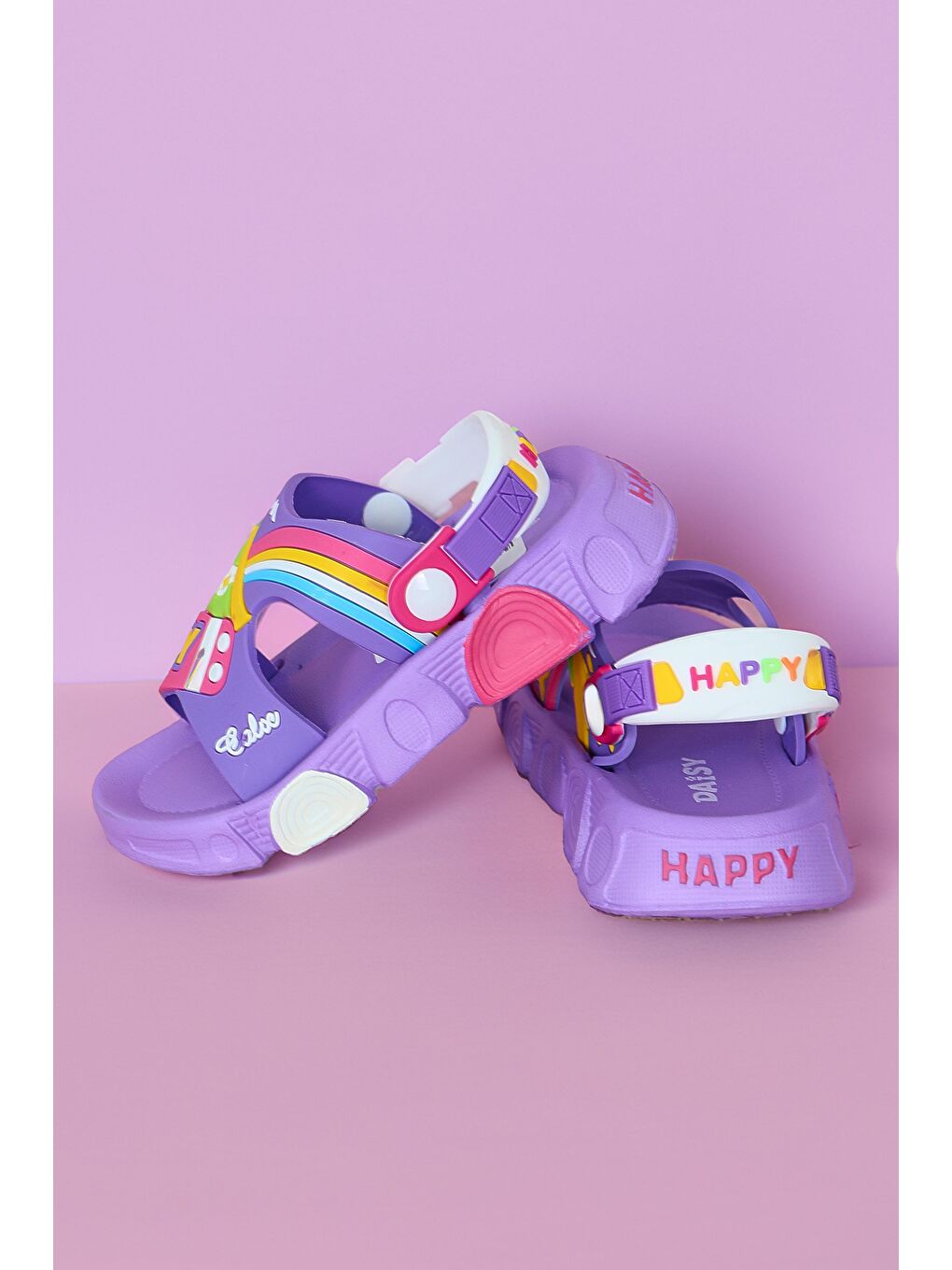 Çocuk Mor Çocuk Sandalet Terlik - 27561-1
