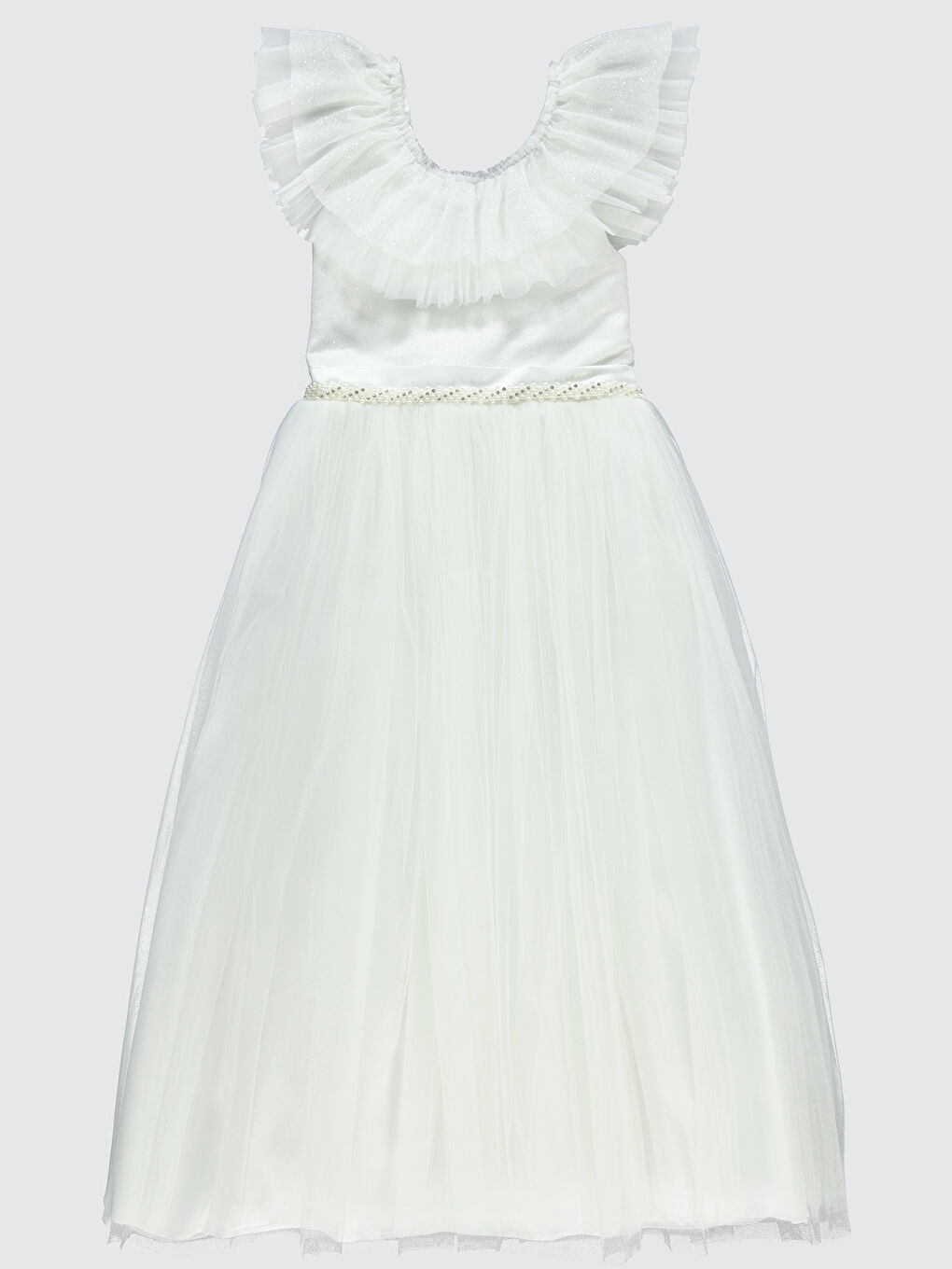 Girls Kız Çocuk Abiye 6-9 Yaş Ekru