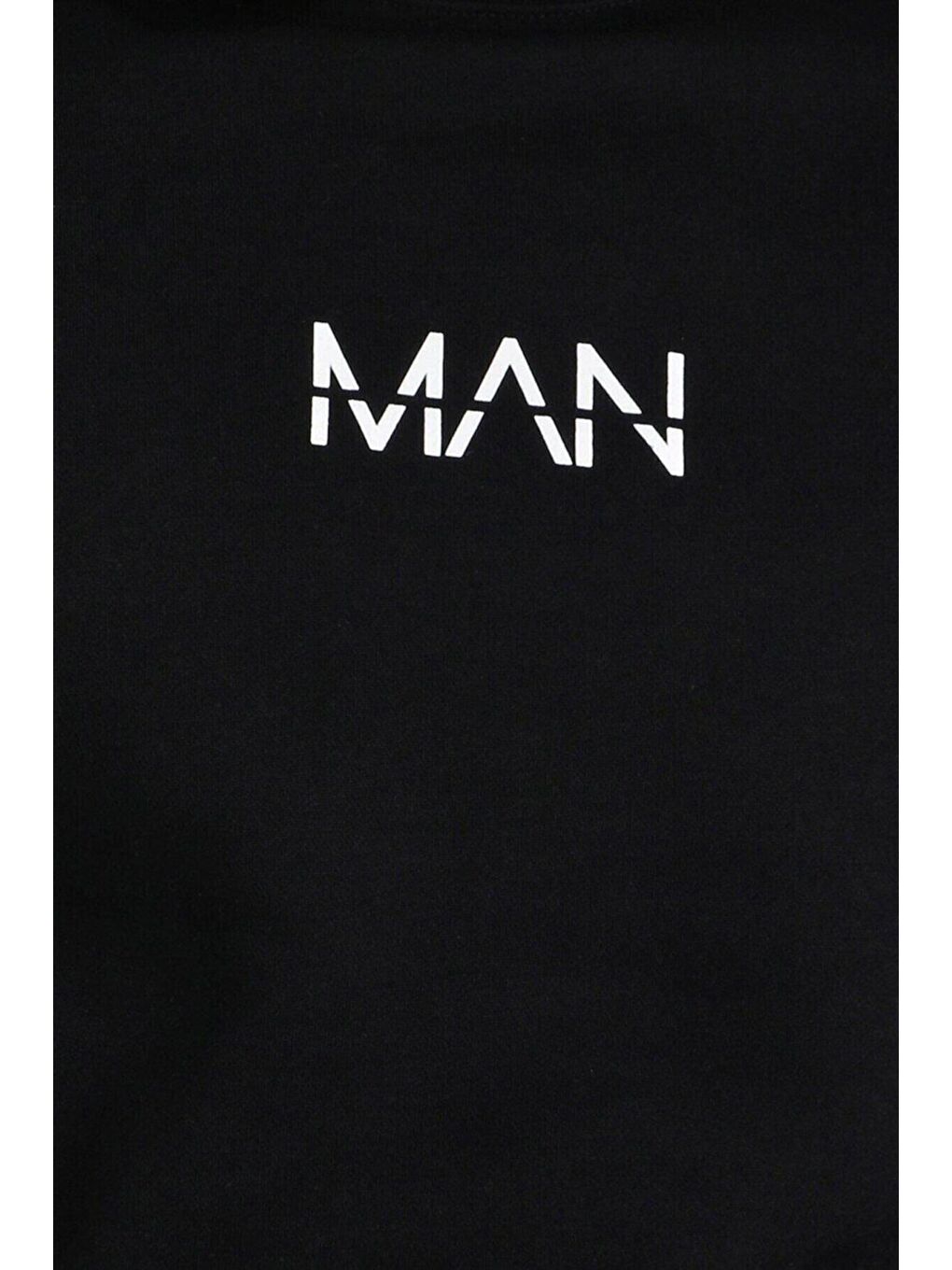 Trendseninle Siyah Erkek SİYAH Man Baskili Oversize Sweatshirt - 2