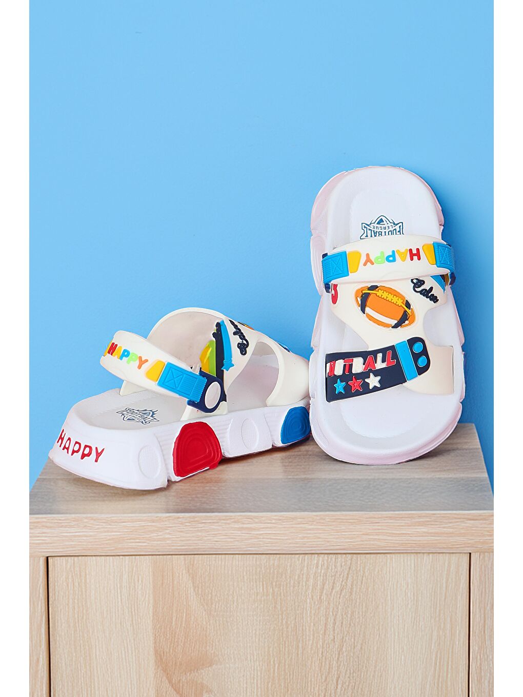 Çocuk Beyaz Çocuk Sandalet Terlik - 27562