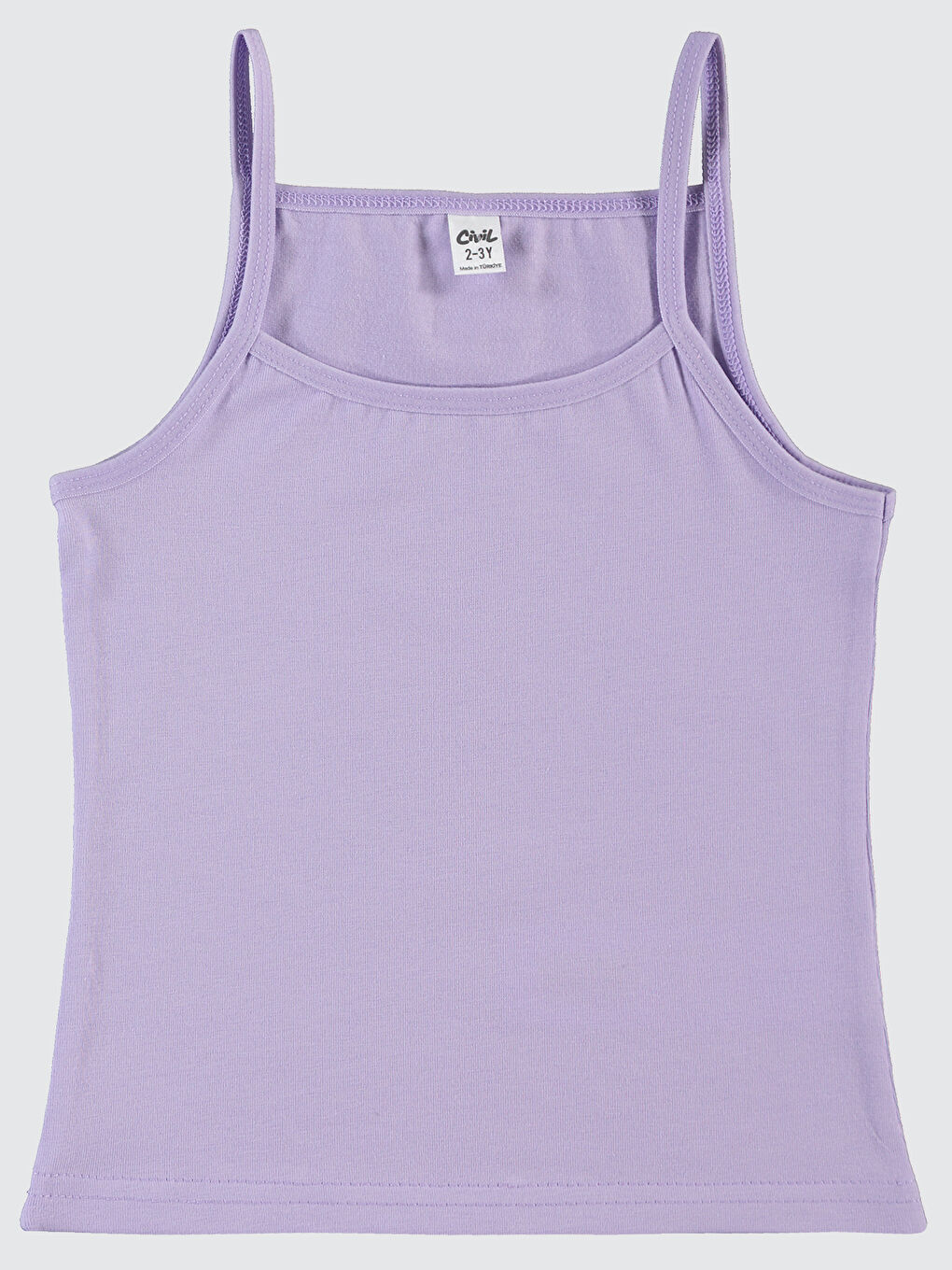 Girls Kız Çocuk 2'li Atlet Set 2-10 Yaş Beyaz-Lila-1