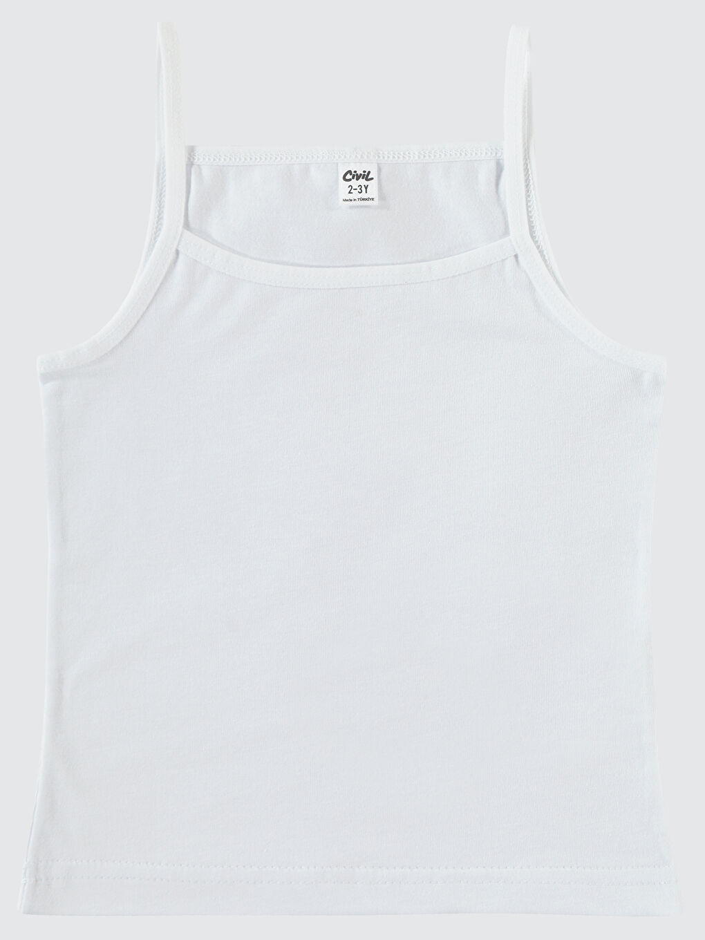 Girls Kız Çocuk 2'li Atlet Set 2-10 Yaş Beyaz-Lila-2