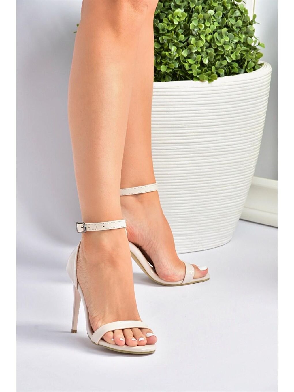 Bej Ten Kadın Topuklu Ayakkabı B922112608-1