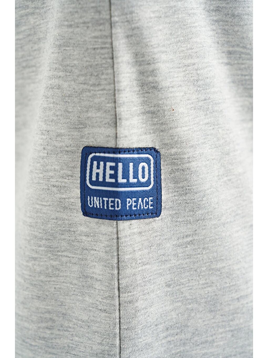 Gri Melanj Yazı Baskılı O Yaka Standart Kalıp Erkek Çocuk Tişört - 11149-8