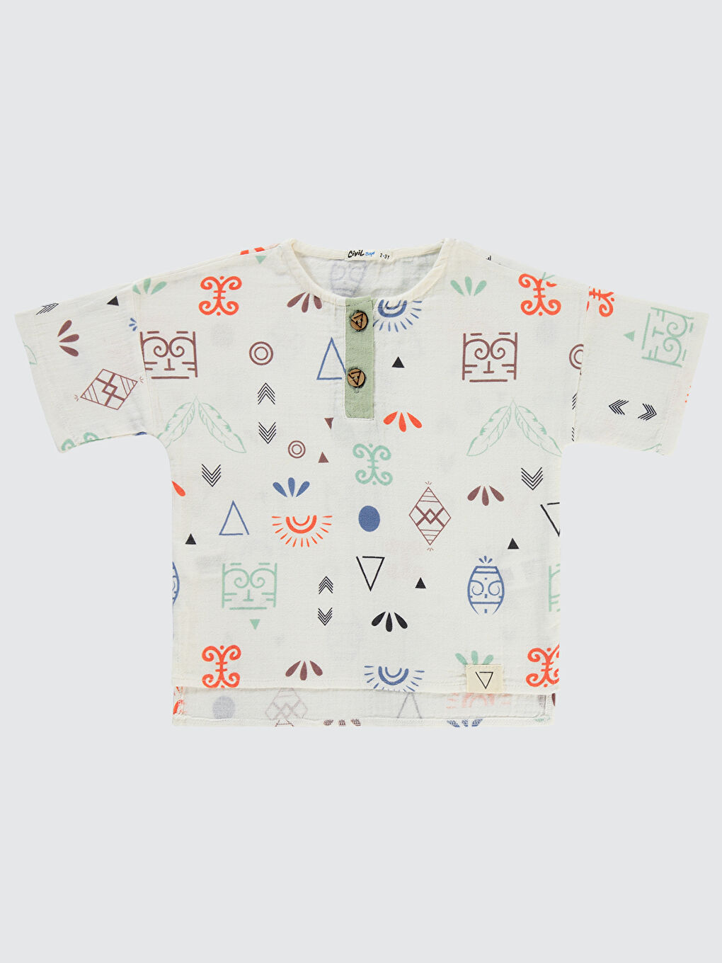 Yeşil Boys Erkek Çocuk Gömlek 2-5 Yaş Mint