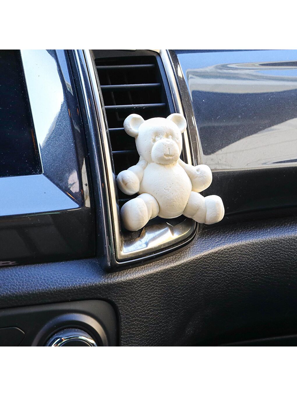 Ekru Ayıcık Taşlı Oud Araba/Araç Kokusu (15 ml esans ile birlikte)-1