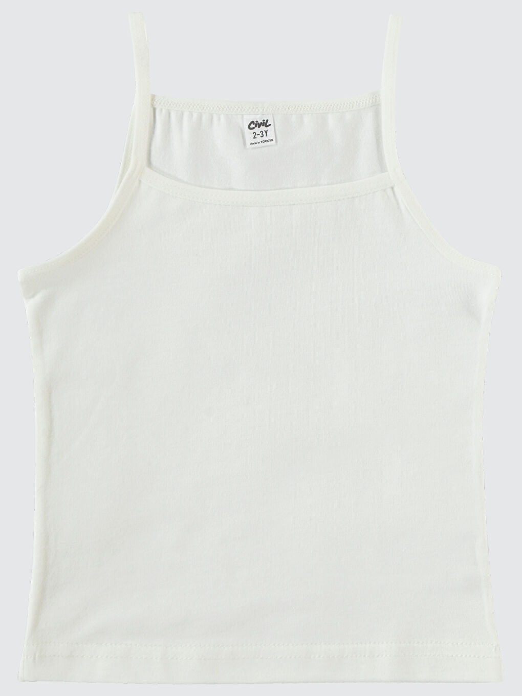 Lila Girls Kız Çocuk 2'li Atlet Set Ekru-Somon 2-10 Yaş-1