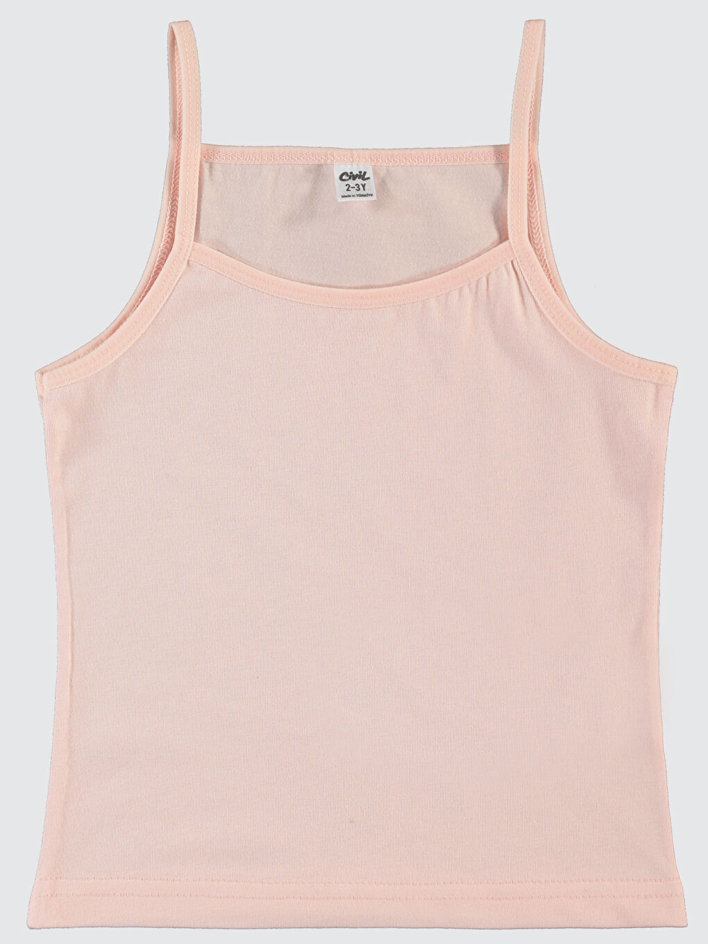 Lila Girls Kız Çocuk 2'li Atlet Set Ekru-Somon 2-10 Yaş-2