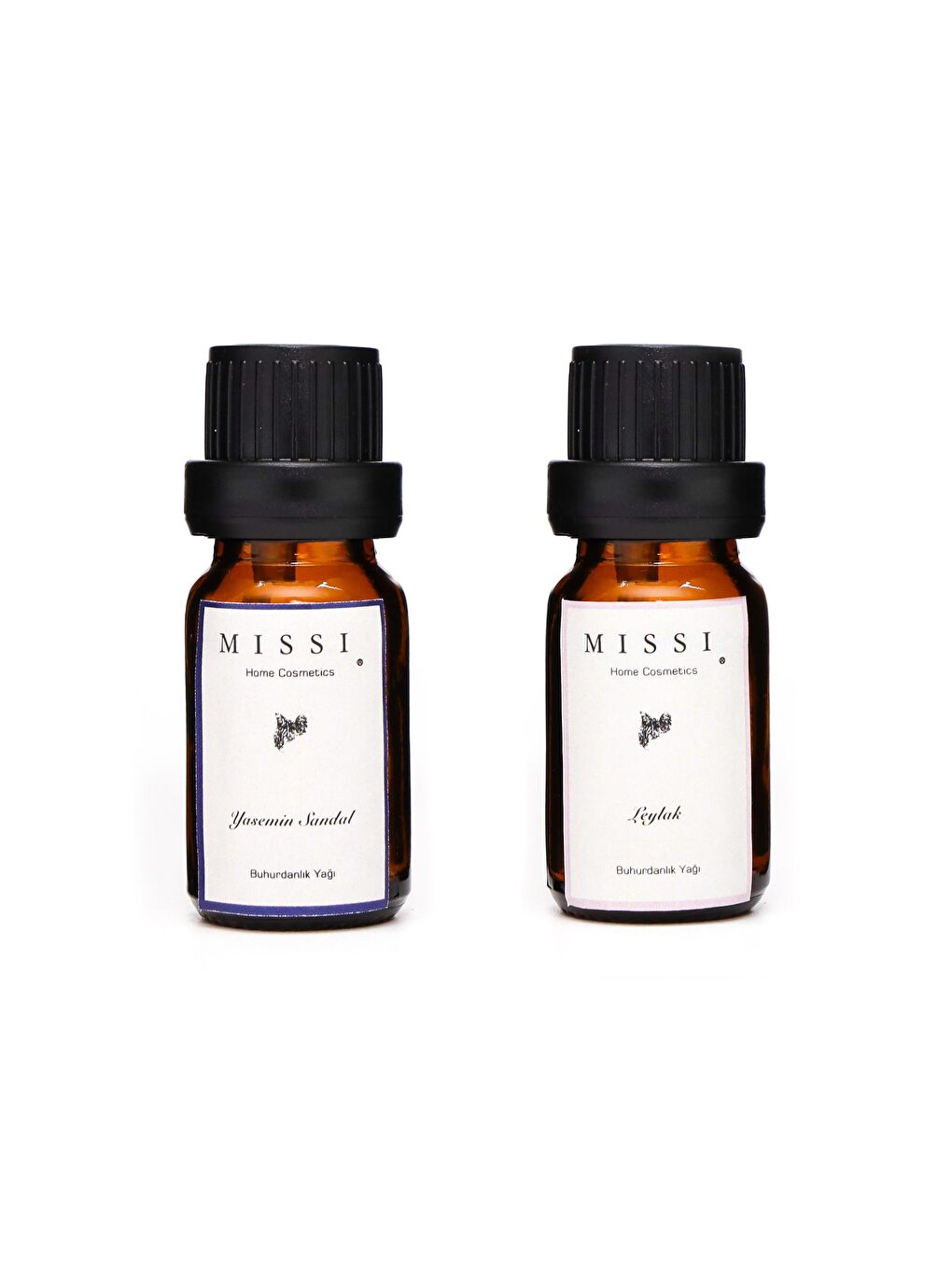 Kahverengi 2'li Yasemin Sandal & Leylak Buhurdanlık Esansı/Yağı