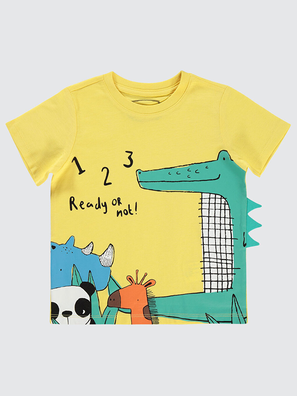 Boys Erkek Çocuk Tişört 2-5 Yaş Sarı