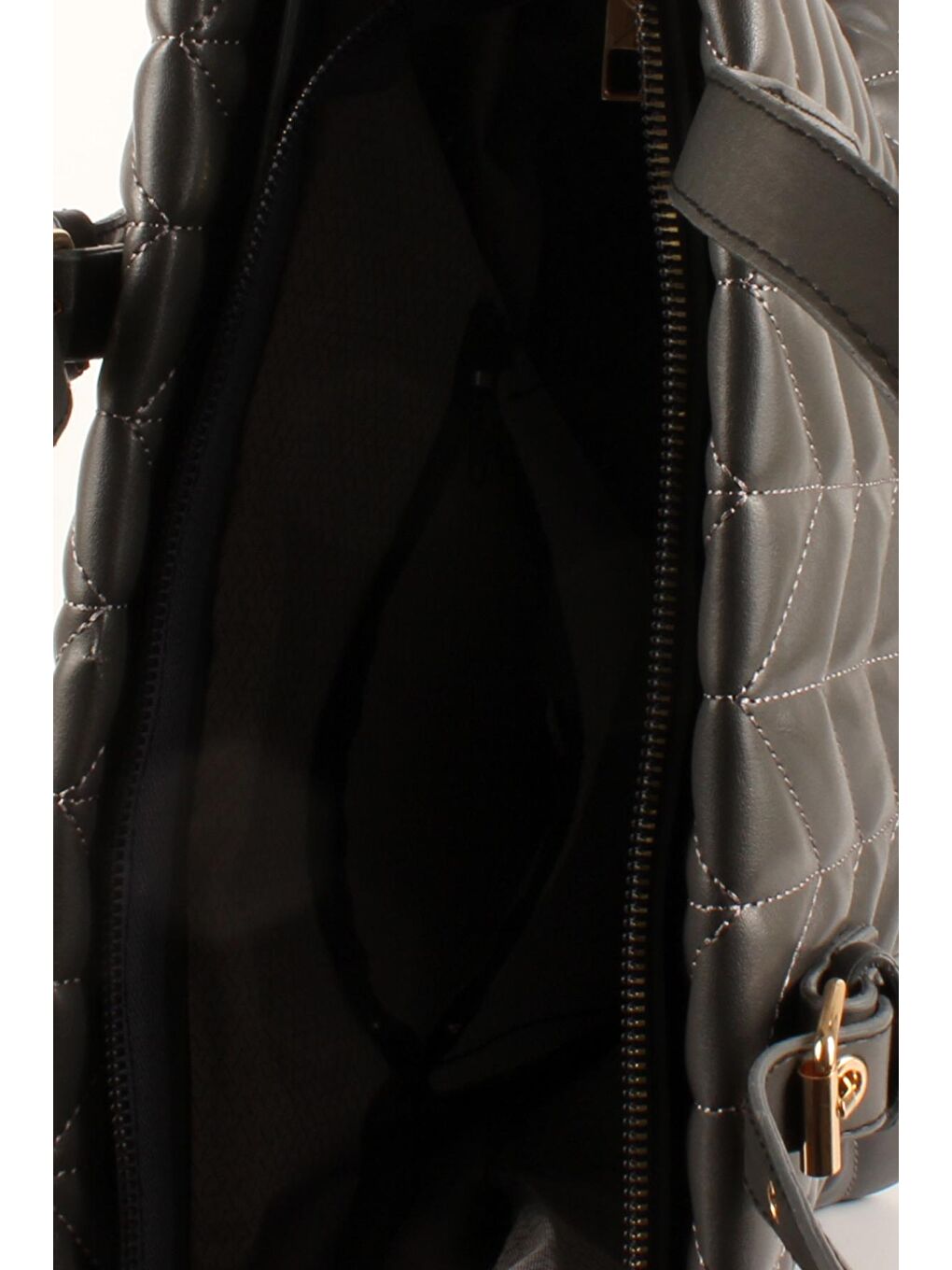 Gri Kadın Nakışlı Kemer Tarz Ayarlanabilir Saplı El ve Kol Çantası (1725)-2