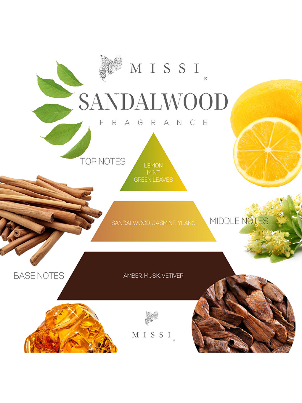 Ekru Büyük Üfleme Cam Ahşap Fitilli Sandal Wood Vegan Mum (380 GR)-2