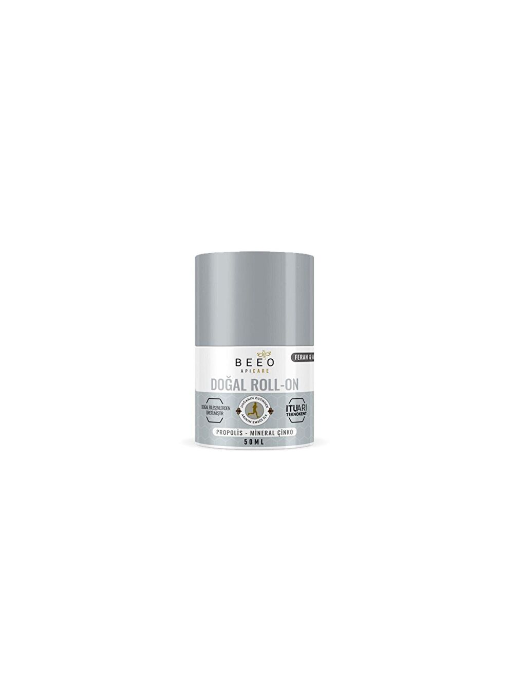 bee'o propolis Gri Apicare Propolisli Roll-on Deo Erkek 50 ml - 1