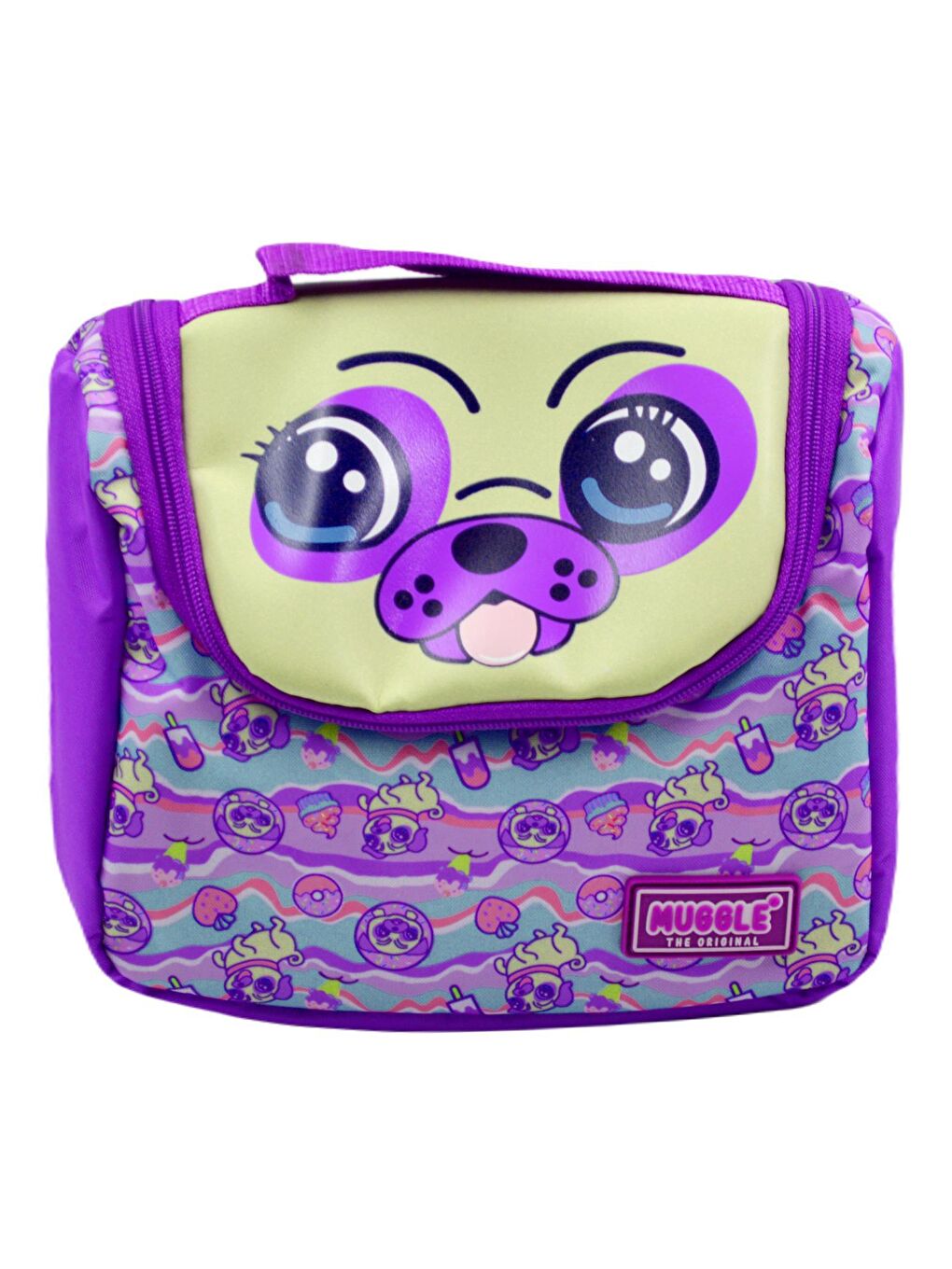 Termoslu Dog Mor Beslenme Çantası (MU-7006)