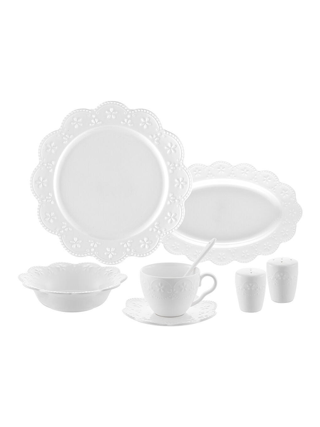 Beyaz Akay 32 Parça 6 Kişilik Kahvaltı Takımı-4