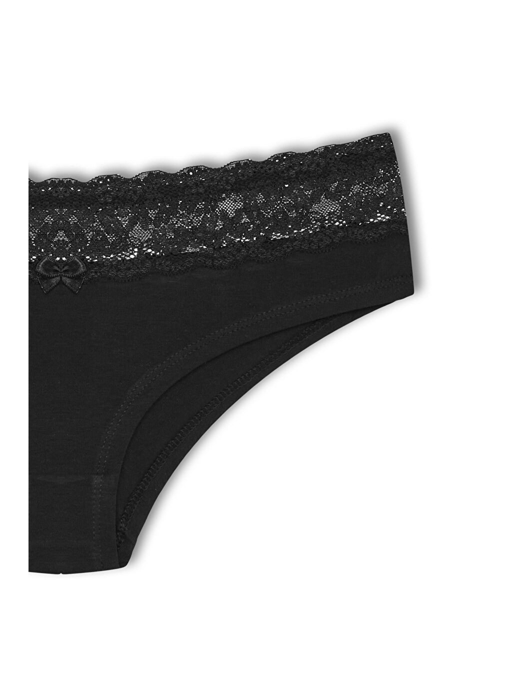 Karışık Pamuklu Beli Dantel Detaylı Hipster Kadın Külotu 5'Li-6