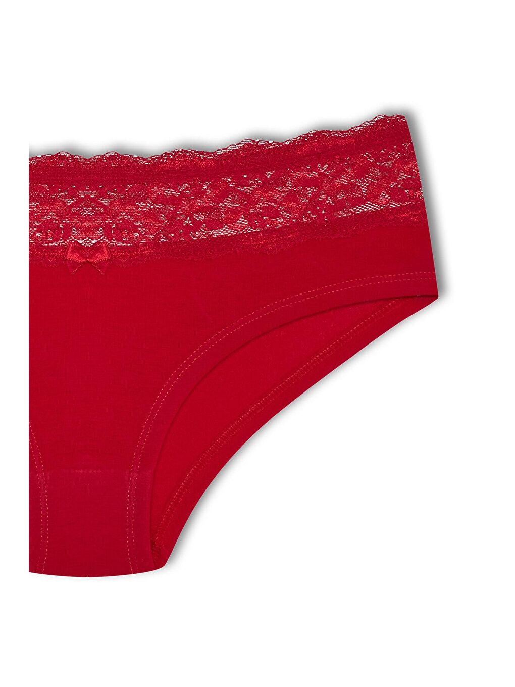 Lacivert Pamuklu Beli Dantel Detaylı Hipster Kadın Külotu 2'Li-3